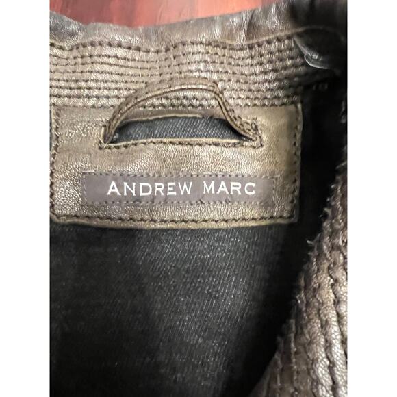 Andrew Marc Men’s Military Style Leather Jacket, Size XL - Picture 3 of 5